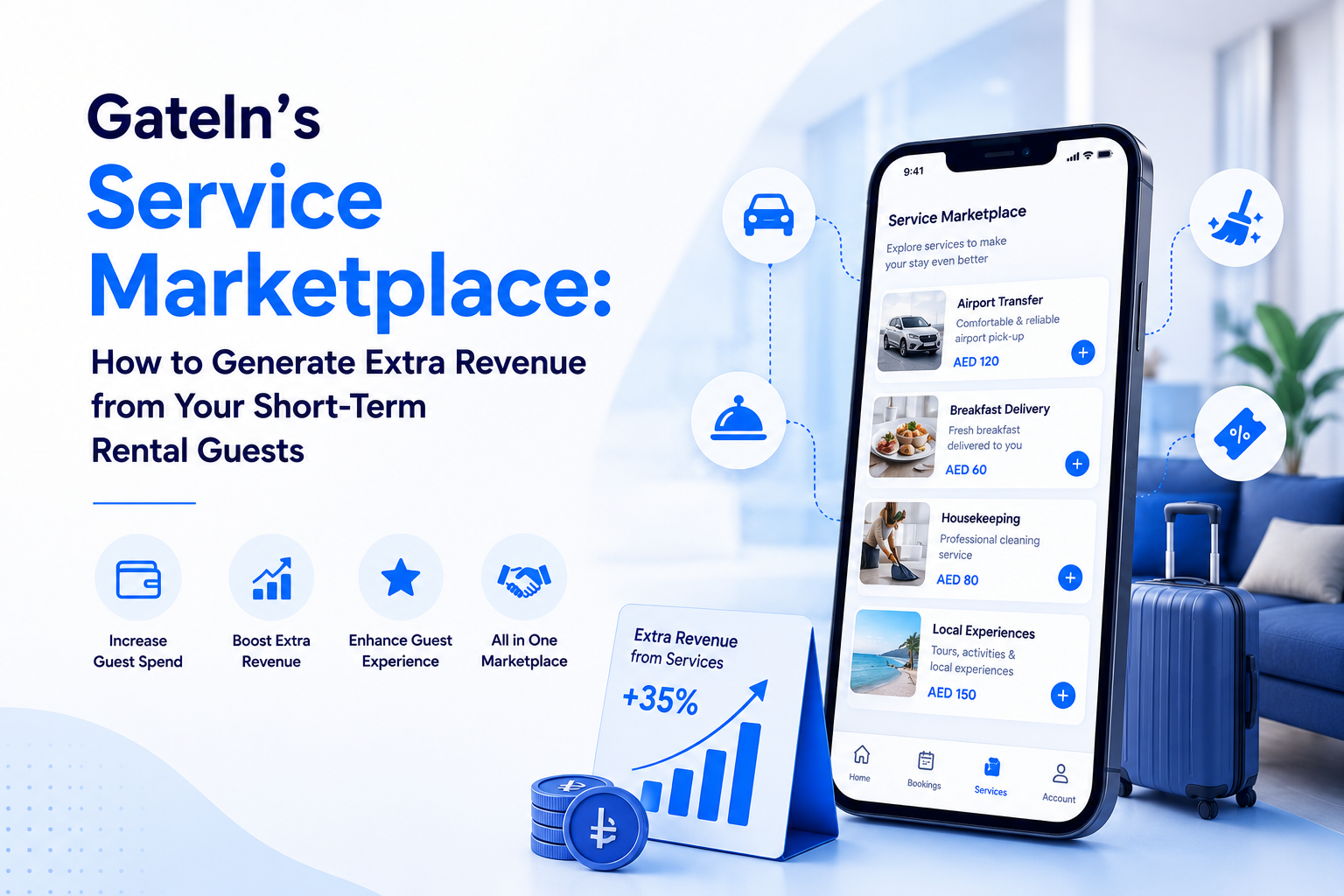 GateIn's Service Marketplace: How to Generate Extra Revenue from Your Short-Term Rental Guests